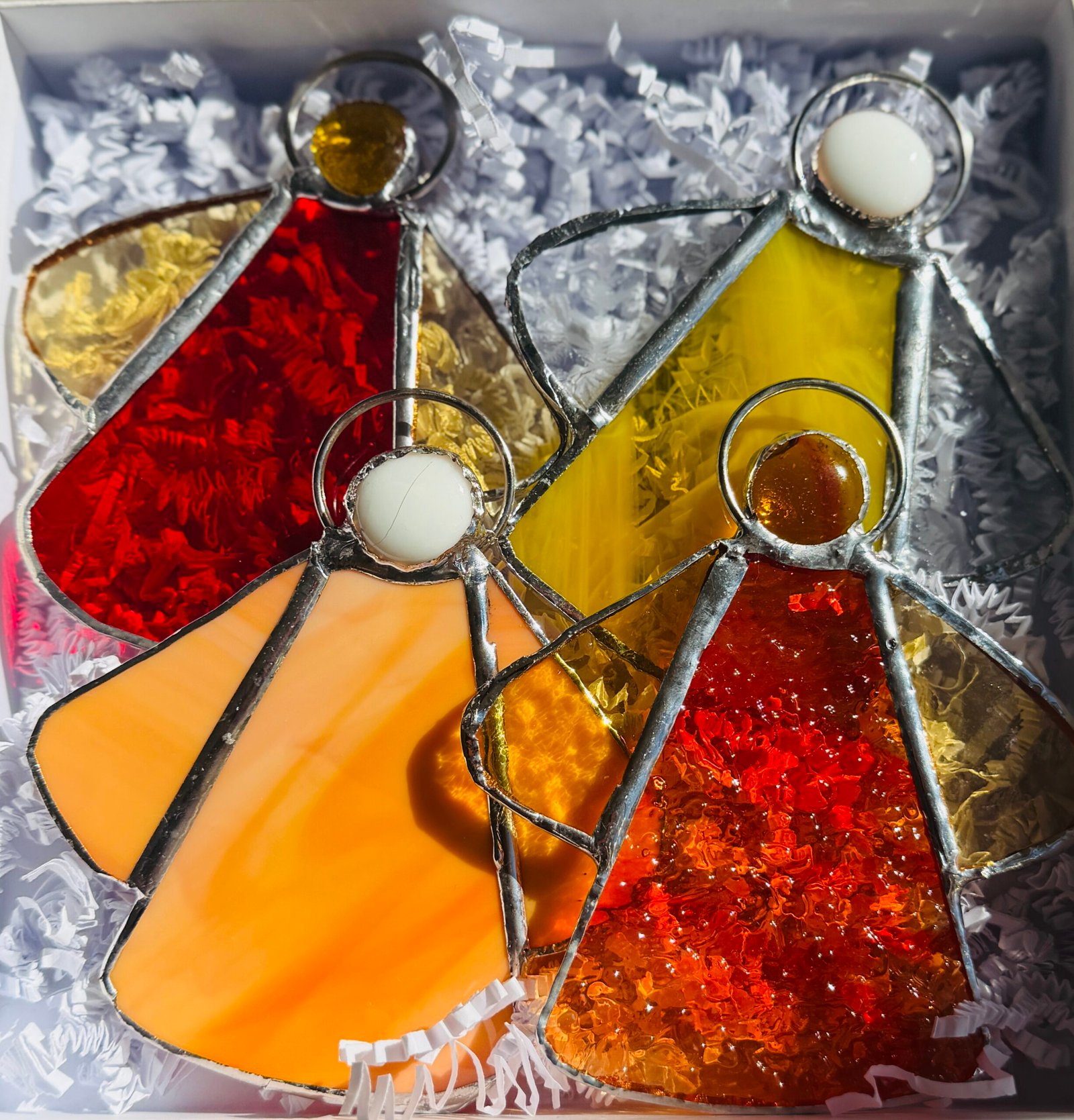 Tiffany-engeltjes – set van 4 - Afbeelding 2